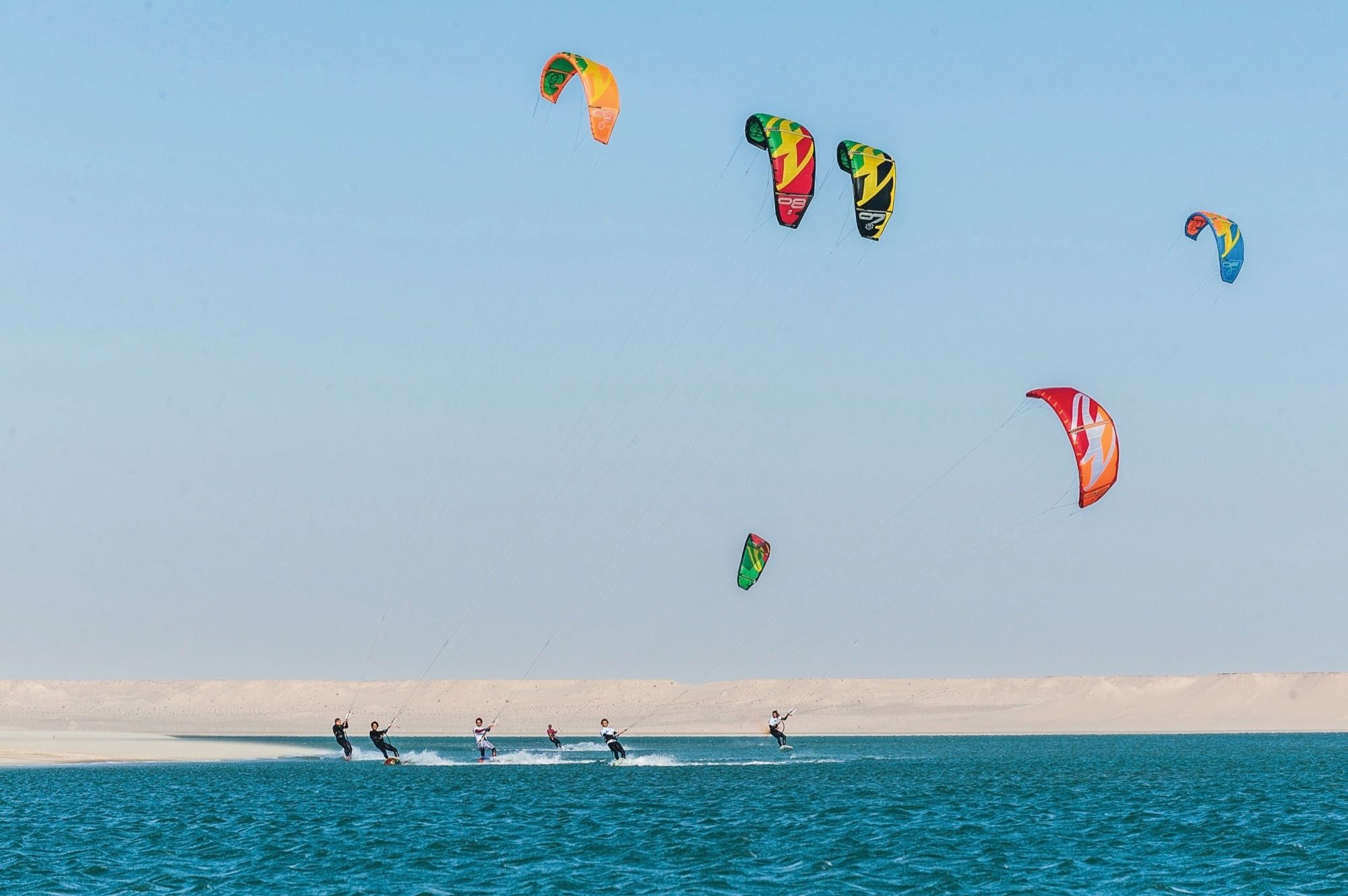 Kitesurf dans la baie de Dakhla